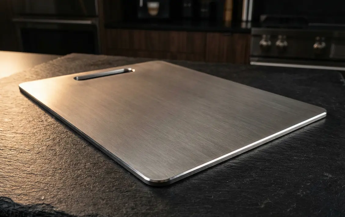 Scratched plastic board macro